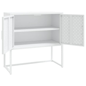 Weißes Stahl Sideboard 75 cm