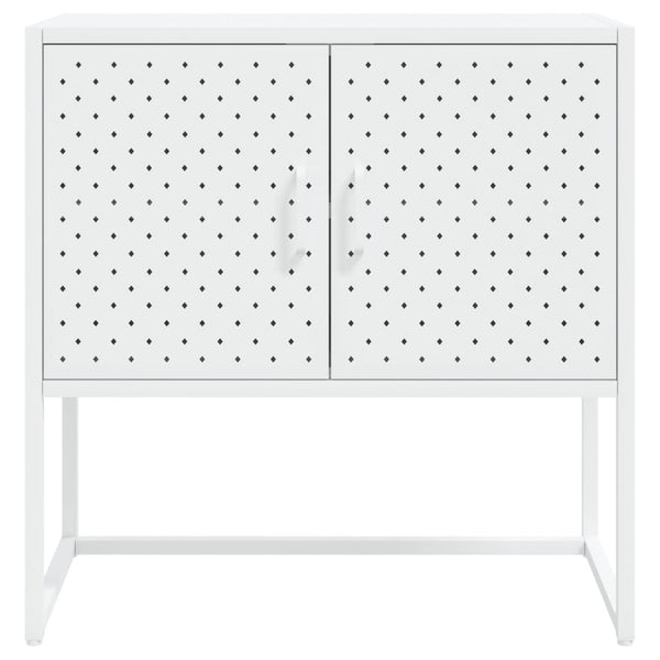 Weißes Stahl Sideboard 75 cm