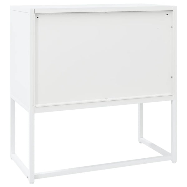 Weißes Stahl Sideboard 75 cm
