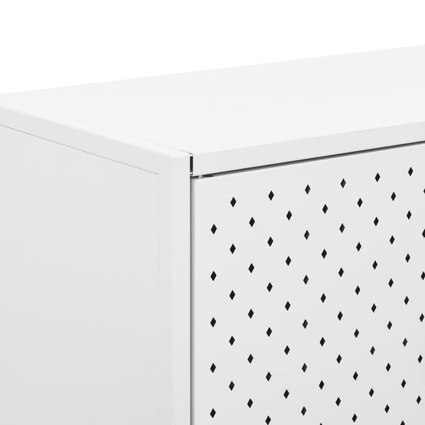 Weißes Stahl Sideboard 75 cm