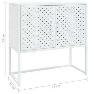 Weißes Stahl Sideboard 75 cm