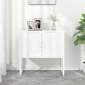 Weißes Stahl Sideboard 75 cm