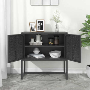 Anthrazit Sideboard 75x75 cm Stahl