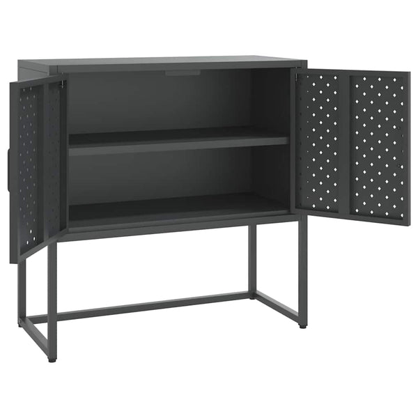 Anthrazit Sideboard 75x75 cm Stahl