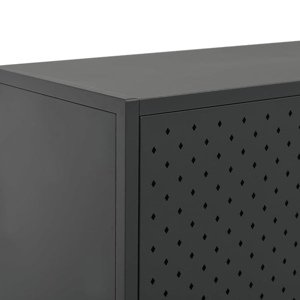 Anthrazit Sideboard 75x75 cm Stahl