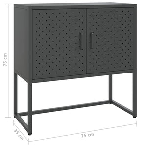 Anthrazit Sideboard 75x75 cm Stahl