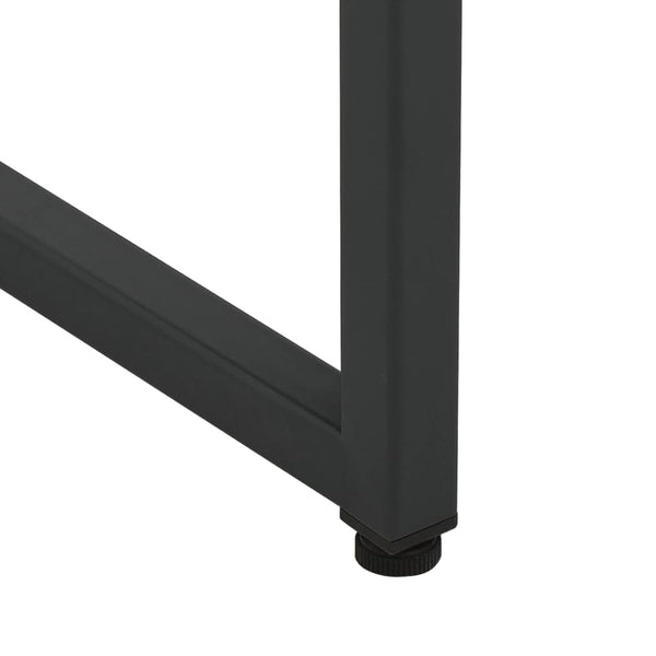 Highboard Schwarz Stahl 80x35x135 cm