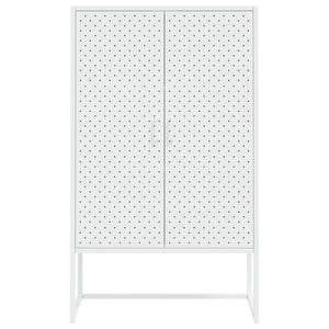 Weißes Highboard 80 cm Stahl