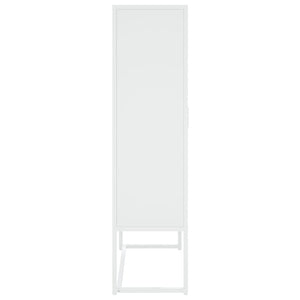 Weißes Highboard 80 cm Stahl