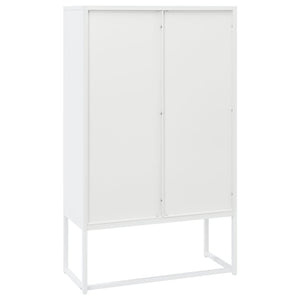Weißes Highboard 80 cm Stahl