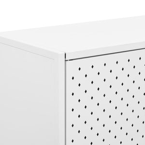 Weißes Highboard 80 cm Stahl
