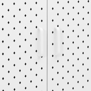 Weißes Highboard 80 cm Stahl