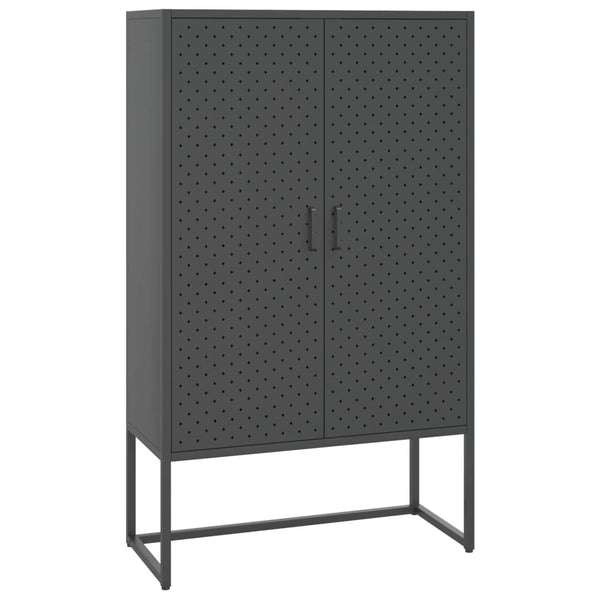 Anthrazit Highboard 80x35x135 cm
