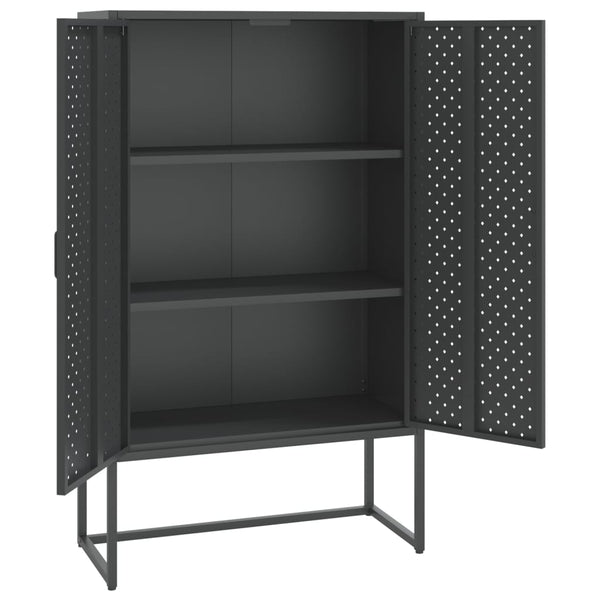 Anthrazit Highboard 80x35x135 cm