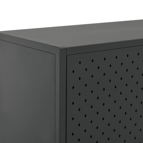 Anthrazit Highboard 80x35x135 cm