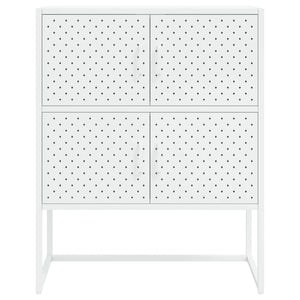 Weißes Highboard 80x100 cm Stahlschrank