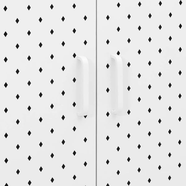 Weißes Highboard 80x100 cm Stahlschrank