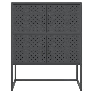 vidaXL Highboard Anthracite 80x35x100 cm Steel