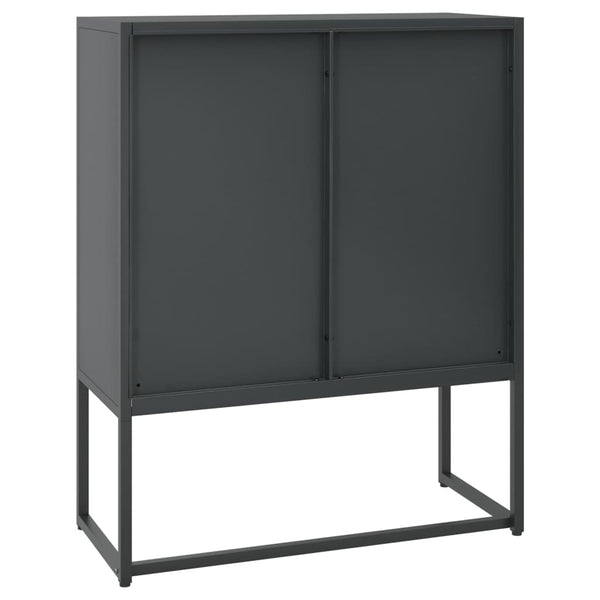 vidaXL Highboard Anthracite 80x35x100 cm Steel