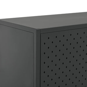 vidaXL Highboard Anthracite 80x35x100 cm Steel