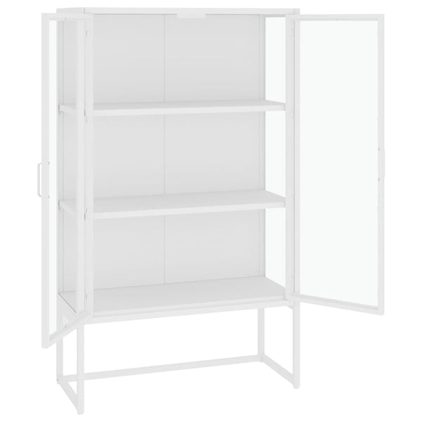 Highboard Weiß 80x35x135 cm