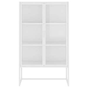 Highboard Weiß 80x35x135 cm