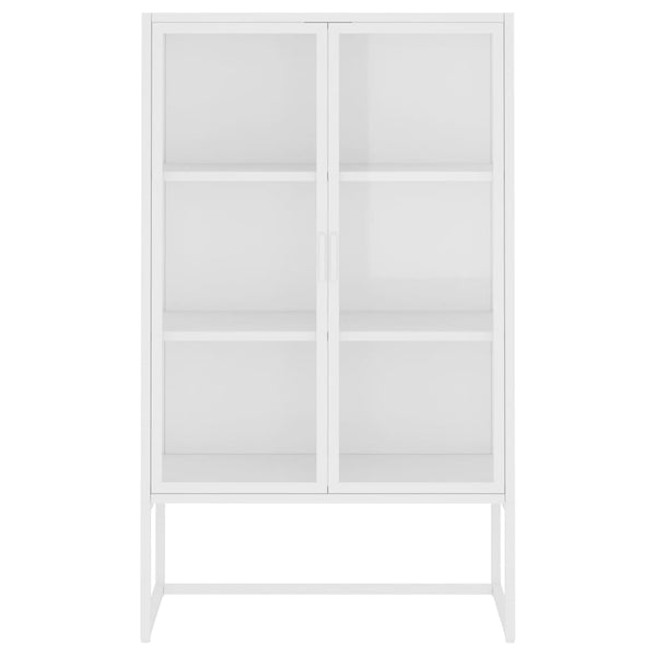 Highboard Weiß 80x35x135 cm