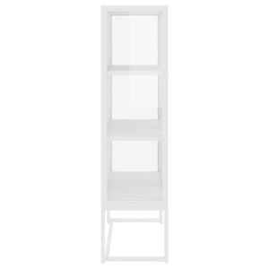 Highboard Weiß 80x35x135 cm