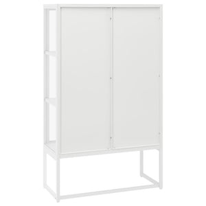 Highboard Weiß 80x35x135 cm