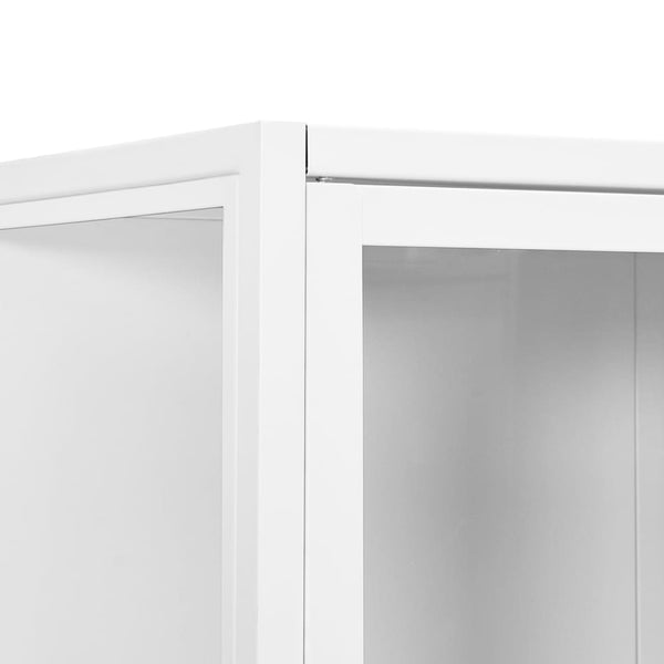 Highboard Weiß 80x35x135 cm