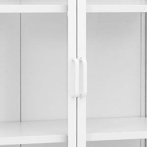 Highboard Weiß 80x35x135 cm