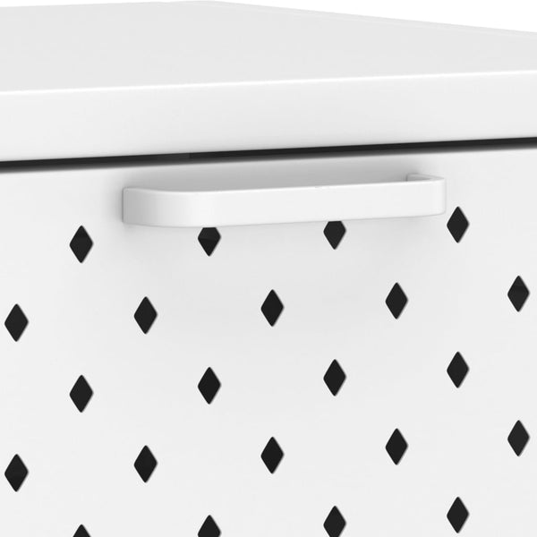vidaXL Table console blanc 72x35x75 cm acier