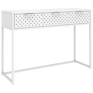 Weißer Konsolentisch 106 cm aus Stahl