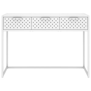 Weißer Konsolentisch 106 cm aus Stahl
