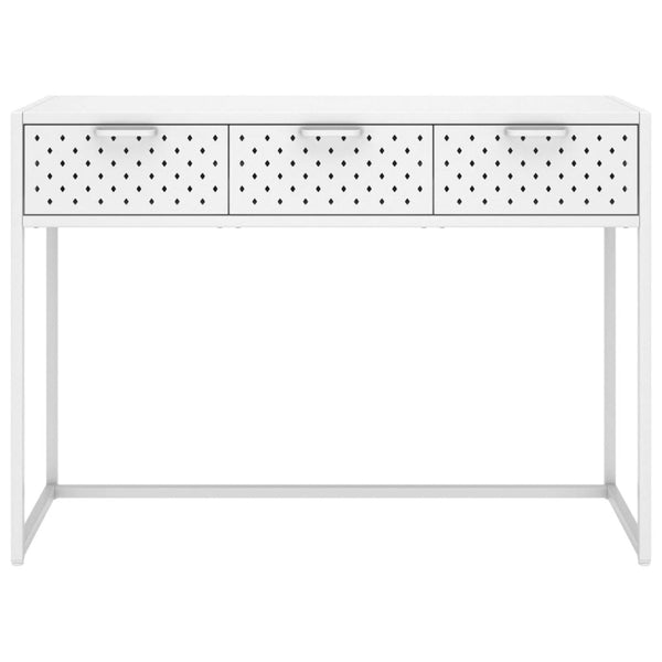 Weißer Konsolentisch 106 cm aus Stahl
