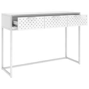 Weißer Konsolentisch 106 cm aus Stahl