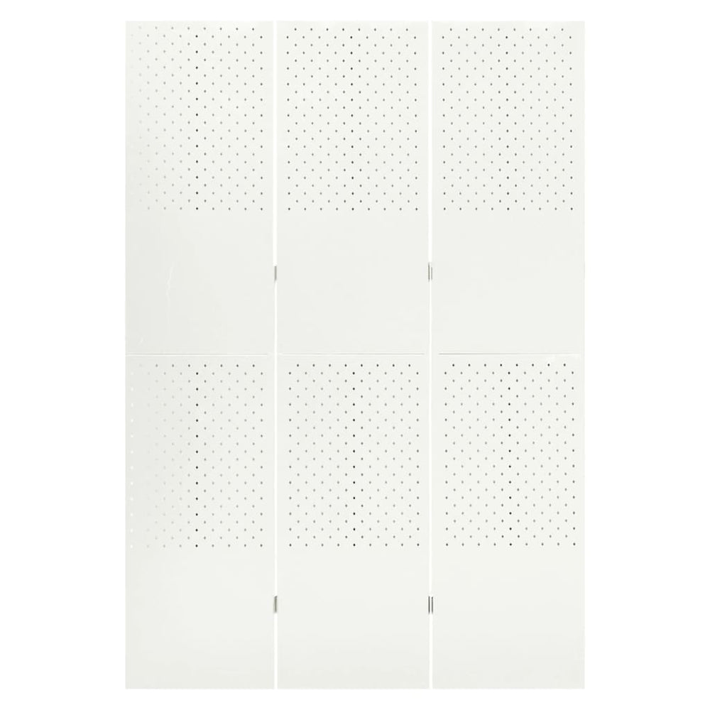 Weißer Raumteiler 3-teilig 120x180 cm