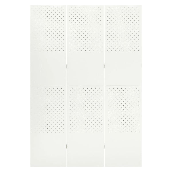 Weißer Raumteiler 3-teilig 120x180 cm