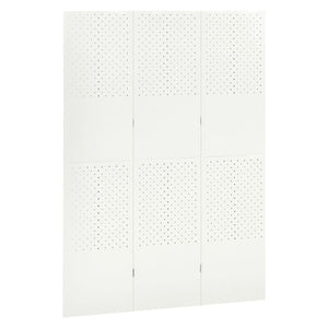 Weißer Raumteiler 3-teilig 120x180 cm