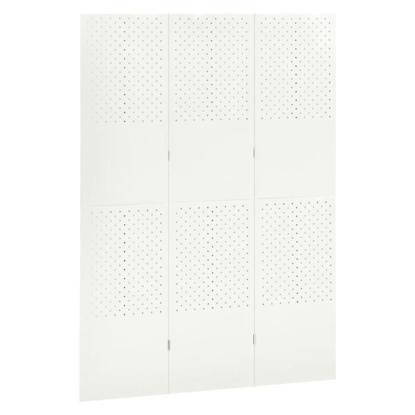 Weißer Raumteiler 3-teilig 120x180 cm