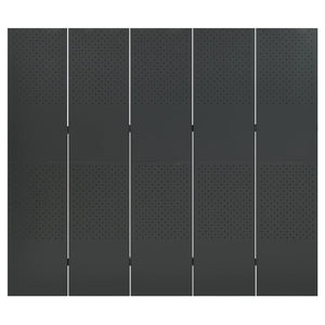Anthrazit Raumteiler 200x180 cm Stahl
