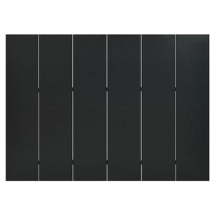 Schwarzer Raumteiler 240x180 cm Stahl