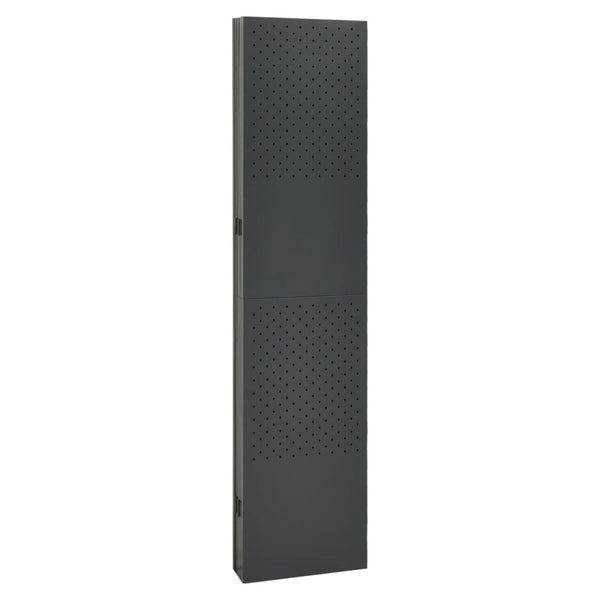 vidaXL Cloison de séparation à 6 panneaux Anthracite 240x180 cm Acier