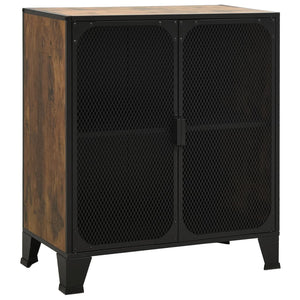Rustikaler Aufbewahrungsschrank Braun 72x82 cm