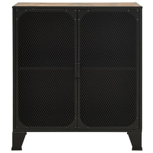 Rustikaler Aufbewahrungsschrank Braun 72x82 cm