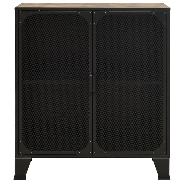 Rustikaler Aufbewahrungsschrank Braun 72x82 cm