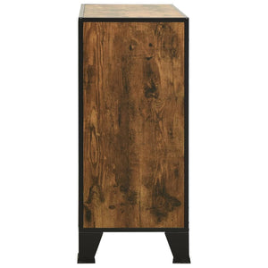 Rustikaler Aufbewahrungsschrank Braun 72x82 cm