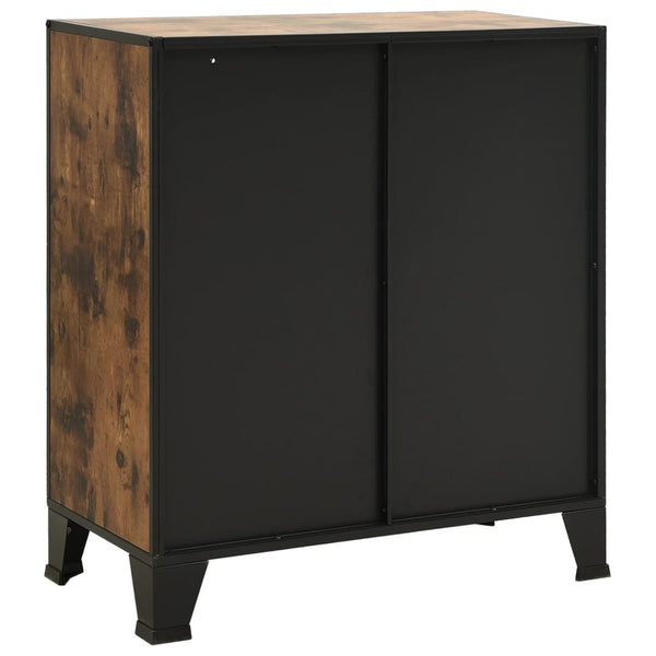 Rustikaler Aufbewahrungsschrank Braun 72x82 cm