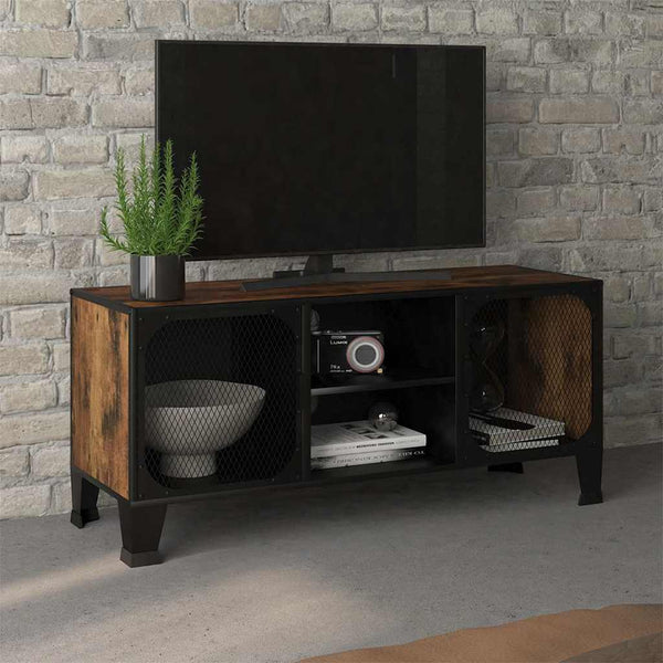 Rustikaler TV-Schrank Braun 105 cm
