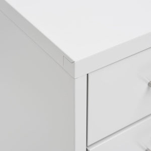Rollbarer Aktenschrank Grau Metall